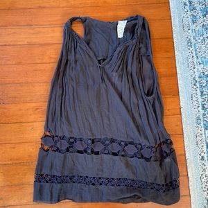 Free People Black Lace Shift Dress